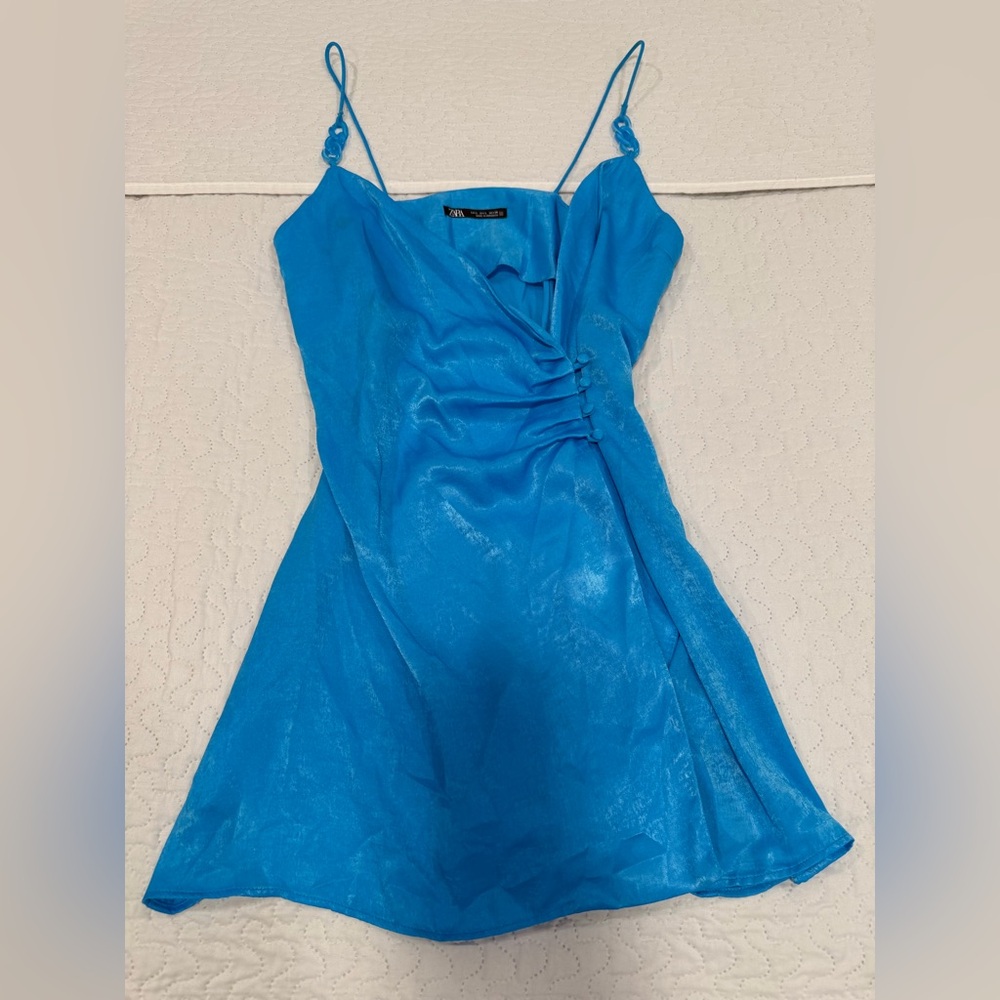 Zara Vibrant Blue Mini Dress
